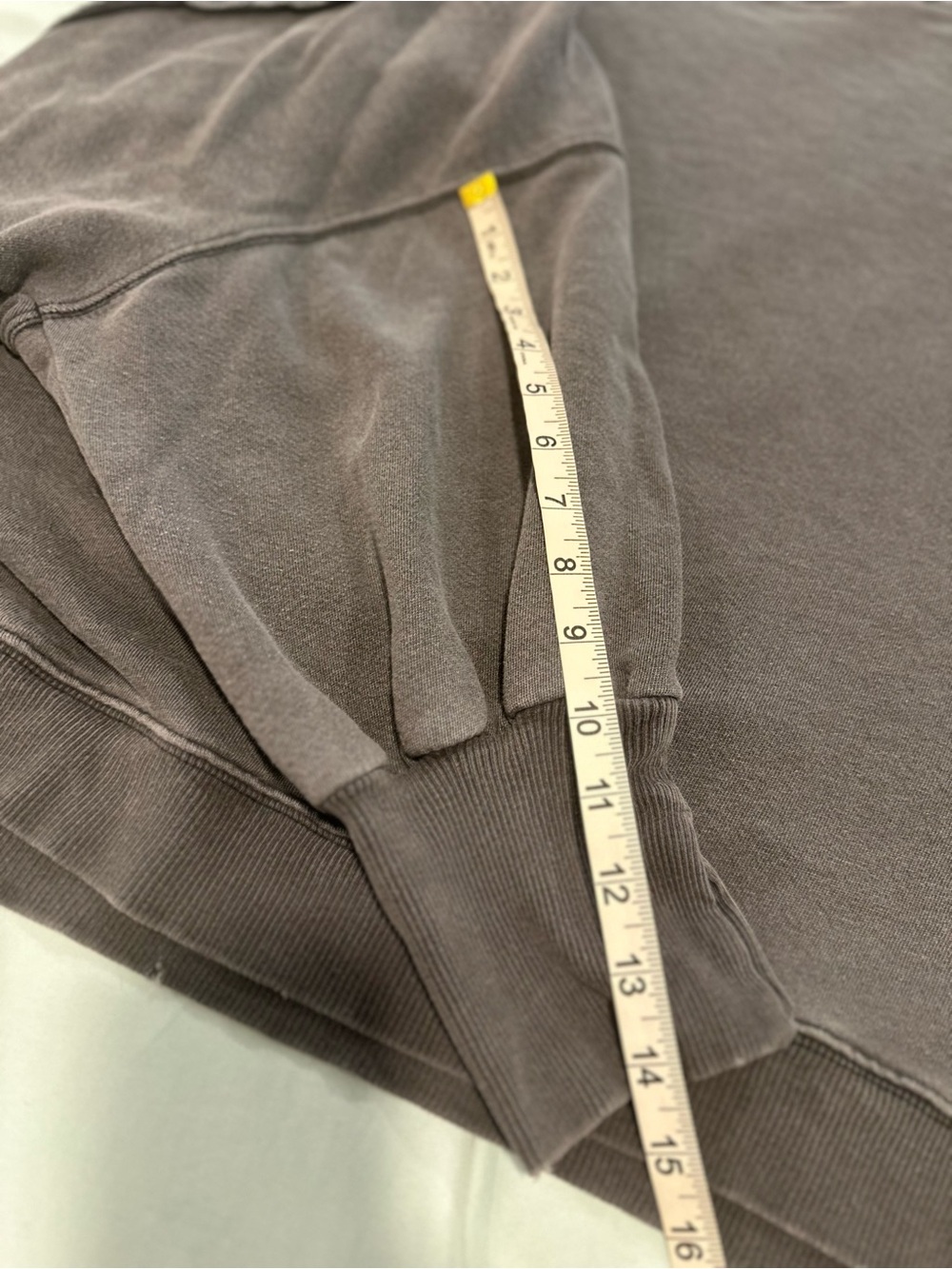 Free People We The Free SzL Gray Camden Sweatshirt Oversized Raw Hem Slouchy Top - Picture 14 of 16